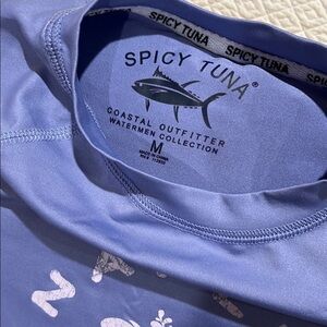 Spicy Tuna Blue Graphic Tee Size M